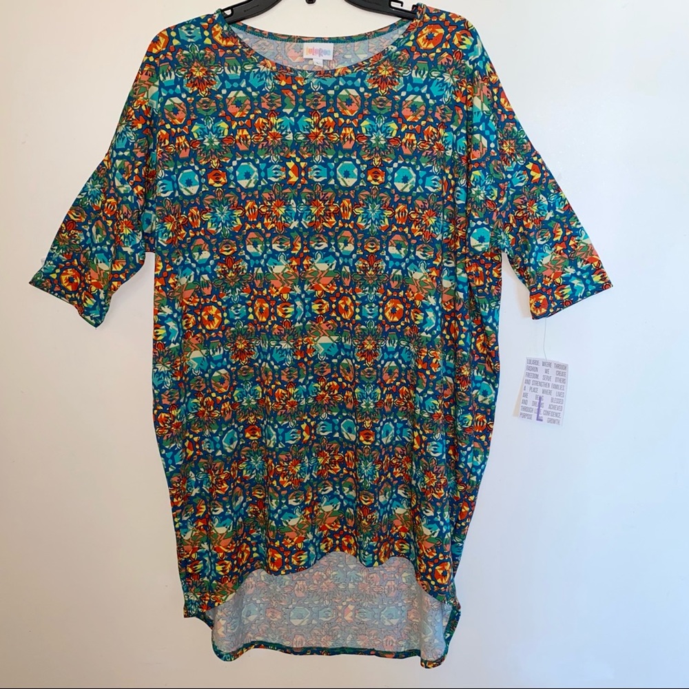 Lularoe Irma Multicolor High Low (NEW WITH TAGS) Size: Large